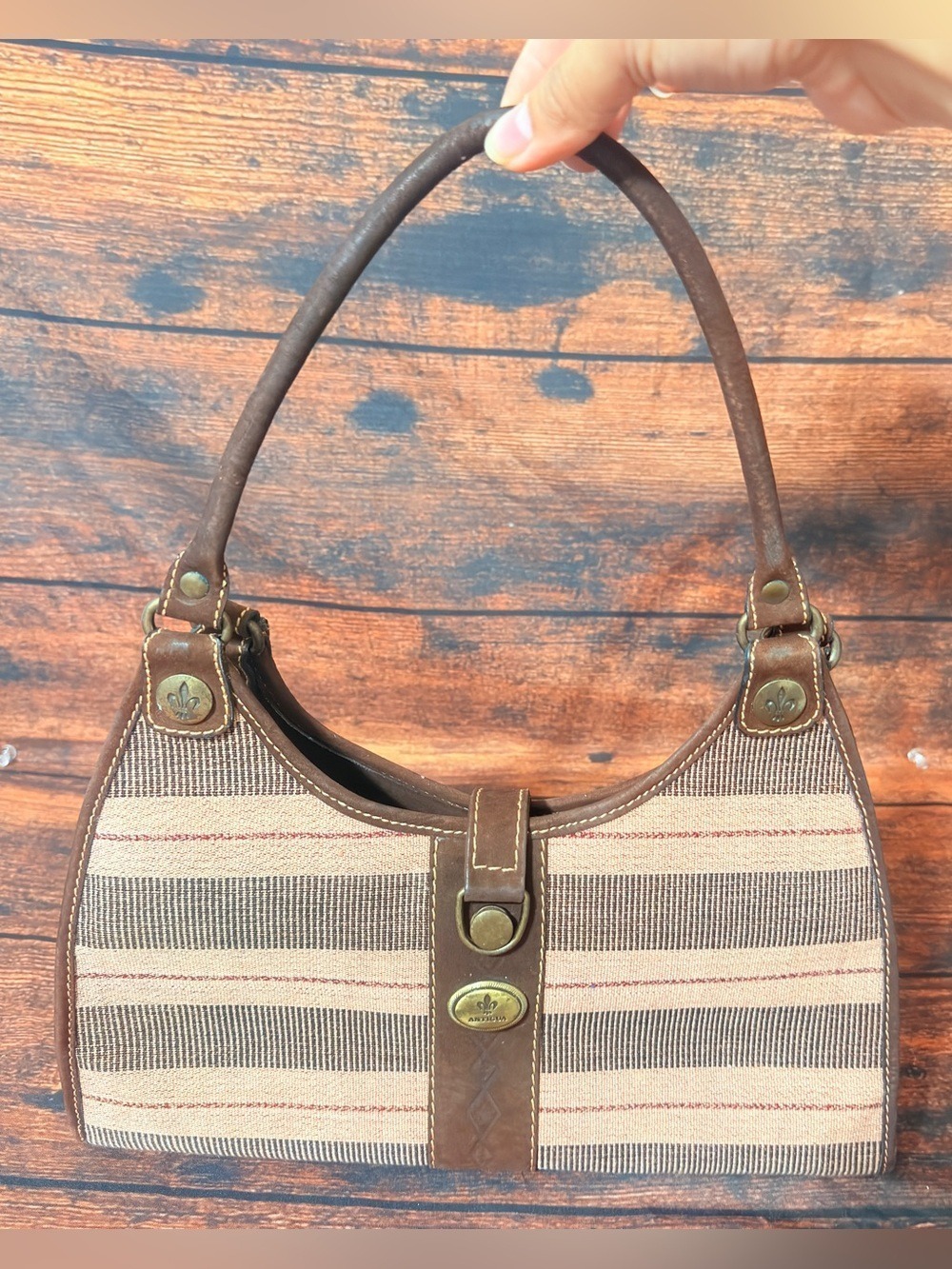 Vintage late 90’s Antigua Pro Cuero woven artisan shoulder bag